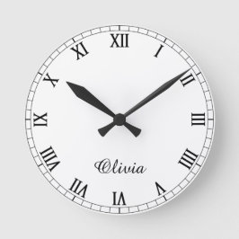 Moderne elegante Uhr mit Ihrem Namen