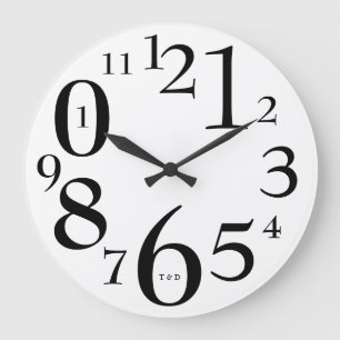 moderne elegante unbedeutende Entwurfs-Wanduhr Große Wanduhr