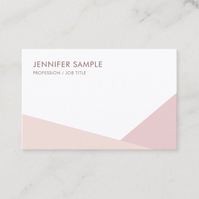 Moderne, elegante und einfache Berufliche Vorlage Visitenkarte (Vorderseite)