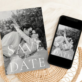 Moderne, elegante und klassische Save the Date-Car Date