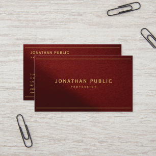 Moderne elegante Vorlage Goldtext mit QR-Code Visitenkarte