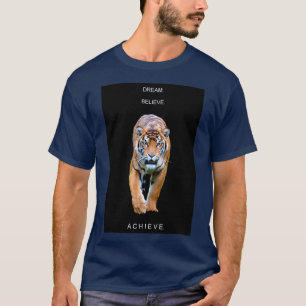 Moderne elegante Vorlage Motivations-Traum Glauben T-Shirt