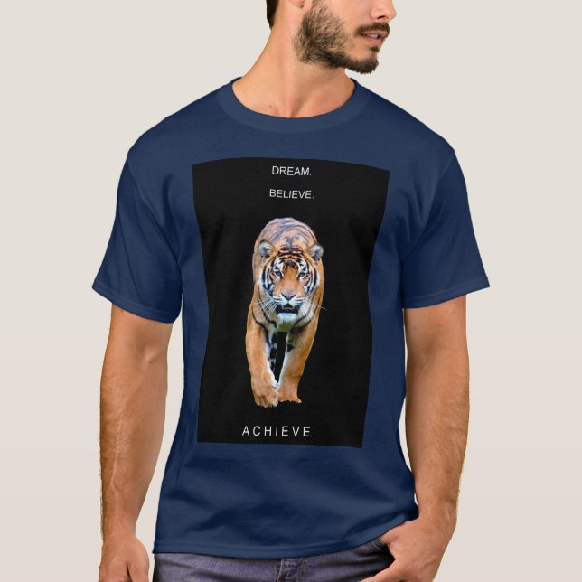 Moderne, elegante Vorlage Motivierend Traum glaube T-Shirt (Vorderseite)