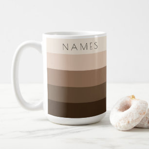 Moderne, elegante Vorlagennamen mit benutzerdefini Kaffeetasse