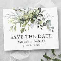 Moderne Elegante Wasserfarbenwelt Save the Date
