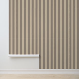 Moderne elegante weiche braune beige Streifen Tapete