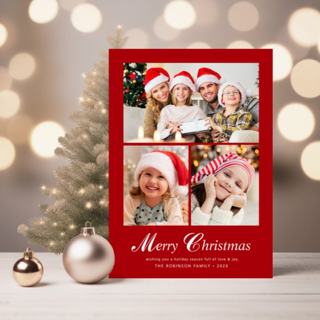 Moderne, elegante Weihnachtsfeiern Feiertagskarte (Von Creator hochgeladen)