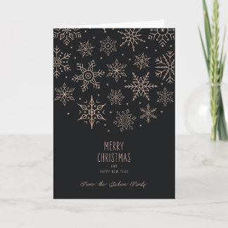Moderne elegante Weihnachtskarte Feiertagskarte
