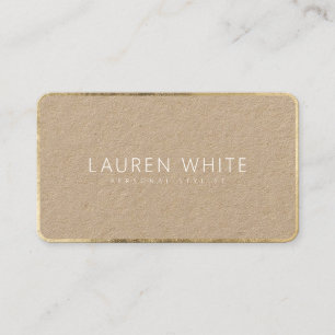 Moderne elegante, weiße minimalistische, goldene K Visitenkarte