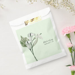 Moderne Elegante White Calla Lilies Wedding Geschenktütchen