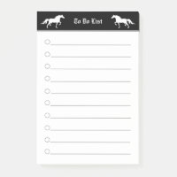 Moderne elegante zwei Pferde in schwarz-weiß