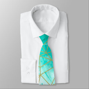 Moderne Eleganz Aqua Blue Aqua Krawatte