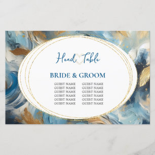 Moderne Eleganz: Blue White Gold Gästeliste