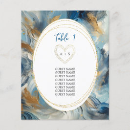Moderne Eleganz: Blue White Gold Gästeliste