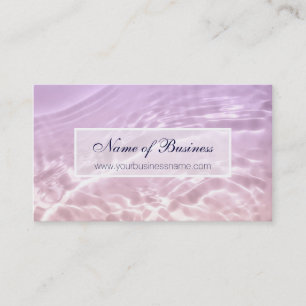 Moderne Eleganz Chic Pink Water Satin Visitenkarte
