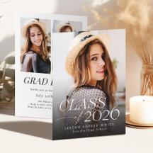 Moderne Eleganz Klasse 2026 Foto-Abschluss