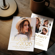 Moderne Eleganz Klasse 2026 Foto-Abschluss