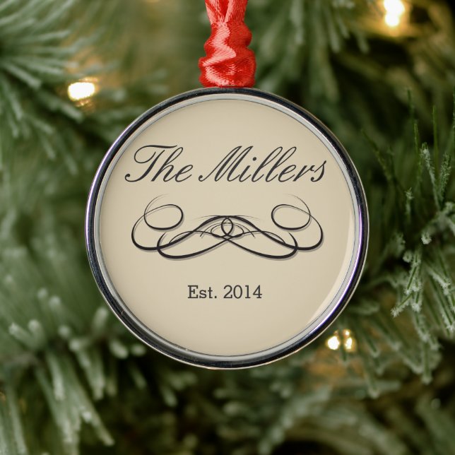 Moderne Eleganz Ornament Aus Metall (Baum)