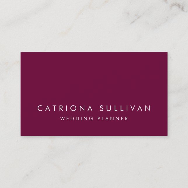 Moderne Eleganz | Poppy Business Card Visitenkarte (Vorderseite)
