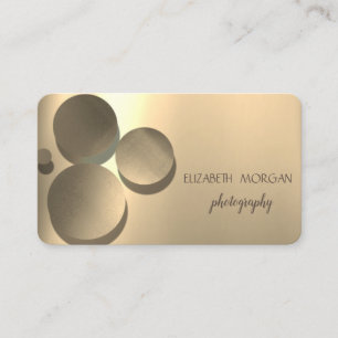Moderne Eleganz, Punkte, Gold Visitenkarte