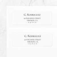 Moderne Eleganz pur. Minimaler Typo. Anschrift 05a