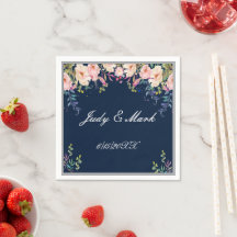 Moderne Eleganz Rosa Botanische Hochzeit mit flora