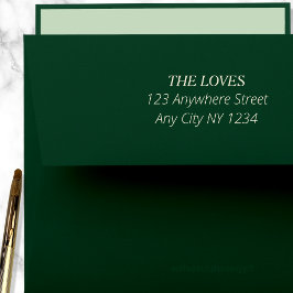 Moderne Eleganz und einfache Rücksendeadresse Permastempel