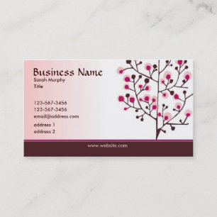 Moderne Eleganz-Visitenkarte - Rosa und Braun Visitenkarte