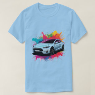 Moderne Elektroauto T-Shirt