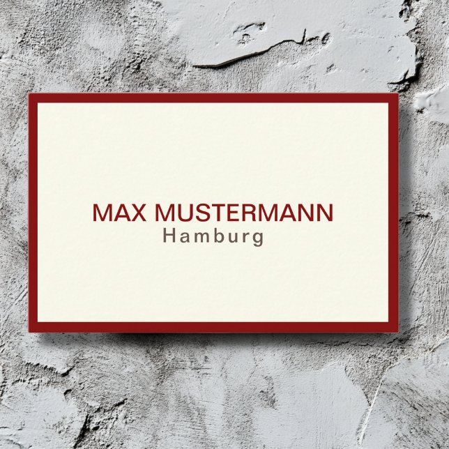 Moderne Elfenbein Visitenkarte (Von Creator hochgeladen)