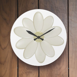 Moderne Elfenbeinküste Blume Kitchlock Große Wanduhr