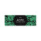 Moderne Emerald Blume Black Circle Business Card