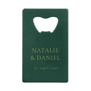 Moderne Emerald Green & Gold Glamor Mariage