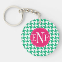 Moderne Emerald Green Houndstooth Personnalisé