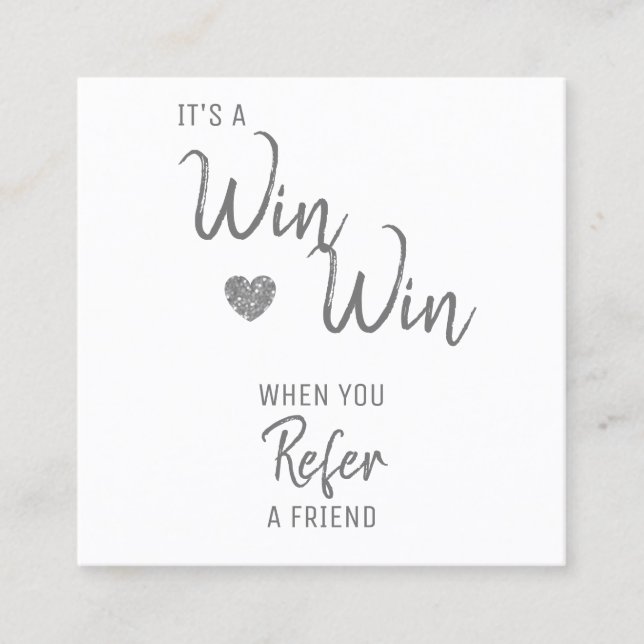 Moderne Empfehlungskarte (Vorderseite)