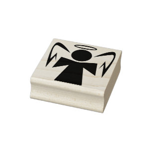 moderne Engelkunst-Briefmarke Gummistempel