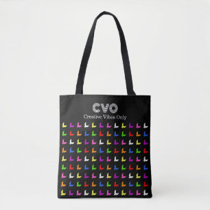 Moderne Engelsmuster individuelle Textinitialen Tasche