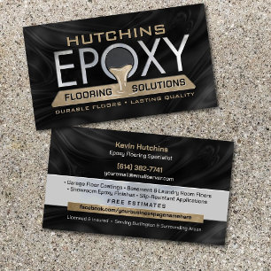 Moderne Epoxy-Bodenbeschichtung und Harzbeschichtu Visitenkarte