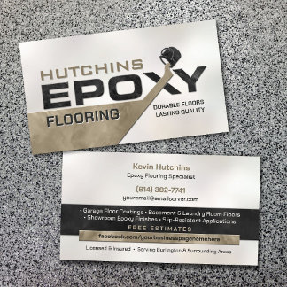 Moderne Epoxy-Bodenbeschichtung und Harzbeschichtu Visitenkarte