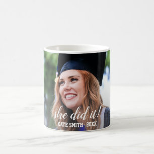Moderne er tat es Personalisiert Foto Abschluss Kaffeetasse