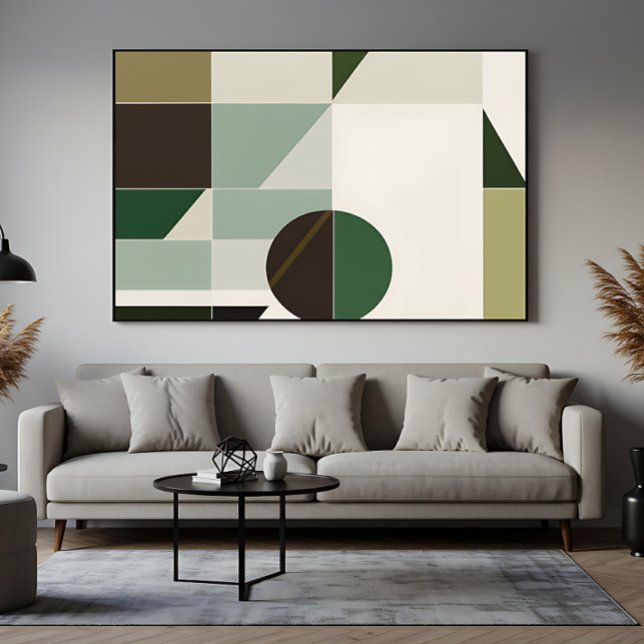 Moderne Erdtöne Geometrisch Abstrakt Poster (Von Creator hochgeladen)