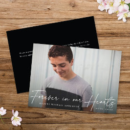 Moderne Erinnerung für immer in unserer Herzkarte Einladung