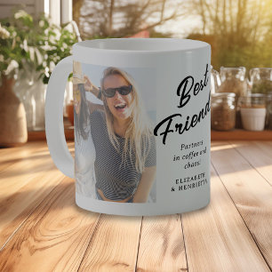 Moderne Erinnerungsfotos für den besten Freund 2 Kaffeetasse
