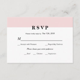 Moderne erste RSVP-Karte für Hochzeiten RSVP Karte