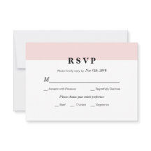 Moderne erste RSVP-Karte für Hochzeiten