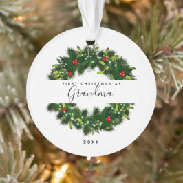 Moderne erste Weihnachten als Grandma Grünreath Ornament