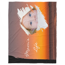 Moderne Erstes Muttertags-Fleece-Decke - Sonnenunt