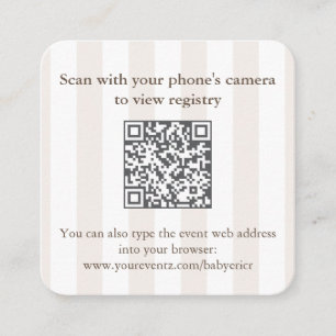 Moderne Espresso Martini-Brautparty QR Code RSVP Begleitkarte
