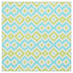 Moderne Ethnic Ikat Mosaik Muster Wasserfarbe Stoff