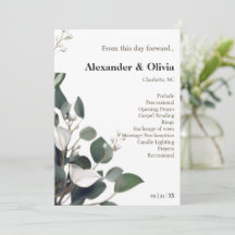 Moderne Eukalyptus-Hochzeit